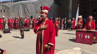 Parade at Topkapi Palace Build 1465 Istanbul Turkey [upl. by Lyrahs]