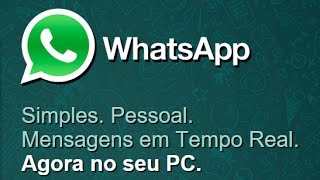 Como Usar o WhatsApp no PC e Fazer ligações via Bluestacks Usando o Whatsapp no Computador [upl. by Ciel]