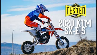 Bike Test 2020 KTM SXE 5 Electric Bike Review [upl. by Llennoc]