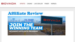 Bovada Affiliate Program Review 2024  Big Earning Potential [upl. by Damal]