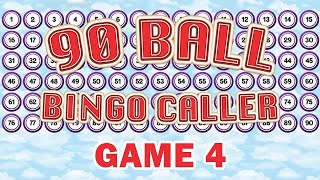 90 Ball Bingo Caller Game  Game 4 [upl. by Ana]