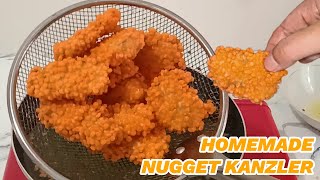 HOMEMADE NUGGET KANZLER CRISPY CHICKEN NUGGET Bisa Jadi 1 KG Nugget Super Crispy [upl. by Eerrahs]