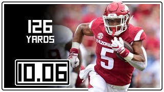 Rakeem Boyd Full Highlights Arkansas vs Alabama  100618  126 Total Yards [upl. by Anotyad]