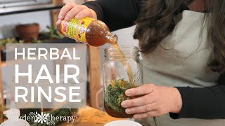 Herbal Apple Cider Vinegar Hair Rinse for Healthy Hair [upl. by Kayne890]