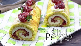 Strawberry Roll Cake [upl. by Ellak]