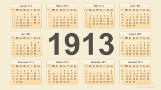 Kalender 1913 [upl. by Anotyal]