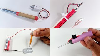 How to make soldering iron  4 Easy way to make soldering iron at home  4 Super Invention [upl. by Burleigh940]