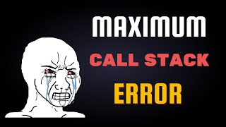 Recursión y Maximum call stack size exceeded [upl. by Anilys]