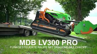 Ferngesteuerte Raupe  MDB LV300Pro  Mit Schlegelmulcher [upl. by Colburn414]