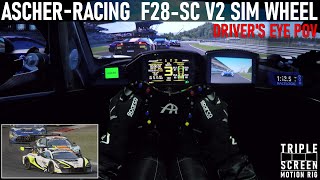 DRIVERS EYE Onboard  Ascher Racing F28SC V2  SimLab P1X DBox 4250i Motion Simulator [upl. by Erlina]