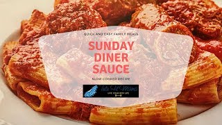 How to make Sunday Sauce in Slow Cooker [upl. by Cheyney]