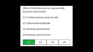 mdcat2023 haemophilia mcqs with answers [upl. by Suckow987]