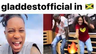 gladdestofficial 🇹🇹 dancing in Jamaica 🇯🇲 Watch this 🤯🔥 [upl. by Pasadis]