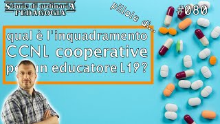 Livello CCNL L19  pillole di pedagogia 080 [upl. by Goss]