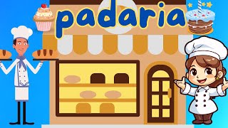 desenho animado infantil padaria portuguesa doces deliciosos [upl. by Adnilemreh]