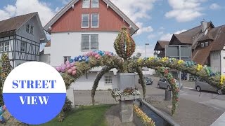 Der Osterbrunnen 2017 in Markelfingen am Bodensee in GERMANY [upl. by Siron]