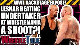 Was Brock Lesnar BEATING The Undertaker A SHOOT  WWE Backstage Expose [upl. by Teeter]