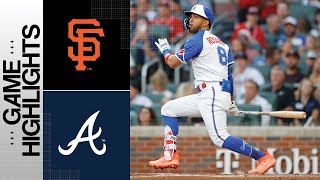 Giants vs Braves Game Highlights 81923  MLB Highlights [upl. by Higgins]