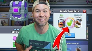 LEGENDARY Trade Token Secrets EPIC UNLOCK Clash Royale [upl. by Dinan]