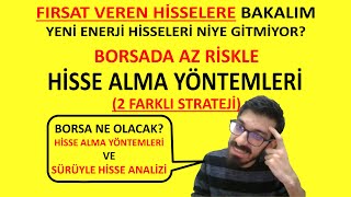 BORSA  FIRSAT VEREN HİSSELER  PARA KAYBETMEDEN HİSSE ALMA YÖNTEMLERİ  YENİ ENERJİ HİSSELERİ [upl. by Estas]