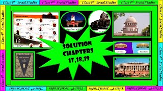 Class  5 Social Science Chapter 171819 Solutions [upl. by Eux]