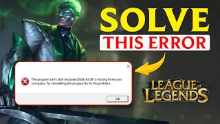 How to Fix D3dx943dll is Missing Error in League of Legends  D3dx943dll Missing from Computer [upl. by Bolen]