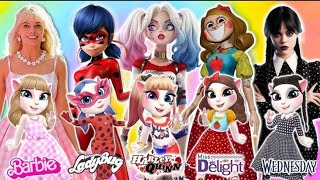 🤗🌹My Talking Angela 2  Barbie Vs M3GAN Vs Princess Peach Vs Miss Delight Vs Lady Bug  New Update [upl. by Asital455]