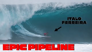 EPIC CONDITIONS AT PIPELINE 4K Raw Full Day [upl. by Sophi]