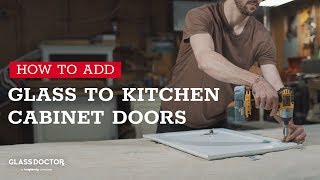 How to Add Glass to Kitchen Cabinet Doors [upl. by Hsirahc]