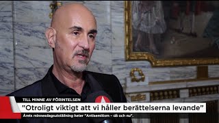 Micael Bindefeld om Förintelsens minnesdag quotViktigare nu än någonsinquot  Nyheterna TV4 [upl. by Limann]