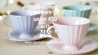 Christmas homeware gifts under €50 with Marks and Spencer ad [upl. by Neeka279]