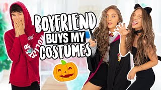 BOYFRIEND BUYS MY HALLOWEEN COSTUMES Shopping Challenge 2018 [upl. by Genet]