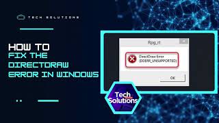 How to Fix DirectDraw Windows Error When Playing Games [upl. by Yarahs387]