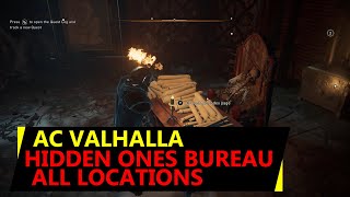 AC Valhalla Hidden Ones Bureau Locations  A Brief History of The Hidden Ones Quest [upl. by Haugen]