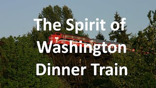 The Spirit of Washington dinner train at Wilburton Trestle Bellevue WA [upl. by Hercule]