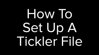 How To Set Up A Tickler File [upl. by Suedama]