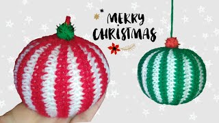 ESFERAS NAVIDEÑAS A CROCHET  JUGUETES DE LANA ADORNOS NAVIDEÑOSCHRISTMAS SPHERES A CROCHET ☃️🎄 [upl. by Ttennaj]