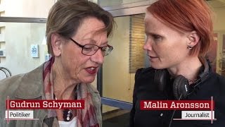 Gudrun Schyman om sin medverkan i Dagens människa [upl. by Ahsikin]