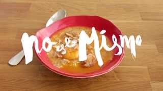 Receta BM Sopa de ajo con guarnición  BM Errezeta Baratxurizopa [upl. by Nalda169]