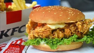 Zinger Burger Recipe 🍔 KFC Style Zinger Burger Recipe by Flavours of Bushra Kitchen ❤️ [upl. by Breanne931]