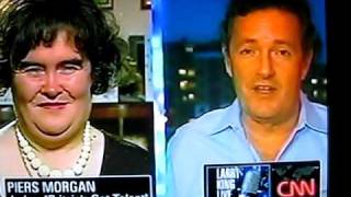 CNN larry King Susan Boylesings MY HEART WILL GO ONfrom Titanic acapella [upl. by Cyd842]