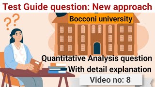 bocconi university admission  bocconi university  bocconi university aptitude test 2024 part 8 [upl. by Augustin686]