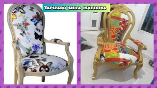 Como tapizar una silla isabelina paso a pasohow to upholster an Elizabethan chair step by step [upl. by Jenni]