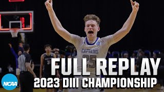 Christopher Newport vs Mount Union 2023 NCAA DIII mens basketball championship  FULL REPLAY [upl. by Refinnej127]