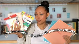 Mes fournitures scolaires de première 202324 Back to school [upl. by Acinoed]