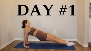 Day 1 Pilates Beginner 30 Day Workout Challenge at Home No Equipment [upl. by Ysac]