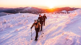 Mt Marcy Winter Sunrise  4 High Peaks 17 Hour Epic Hike [upl. by Swirsky]