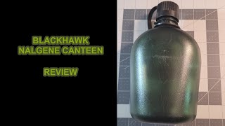 Nalgene Oasis BLACKHAWK 1qt Canteen Review [upl. by Vernice161]