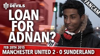 Loan for Adnan Januzaj  Manchester United 2 Sunderland 0  FANCAM [upl. by Adihsar501]