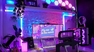 Girl Gamer’s DREAM Setup Makeover  Building an AllWhite Gaming PC ✨ [upl. by Noedig]